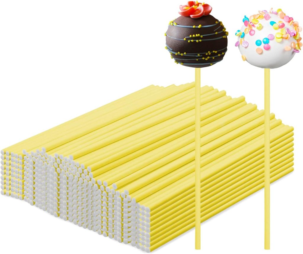 Features food grade paper sticks