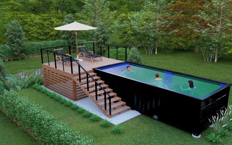 Shipping Container Swimming Pools