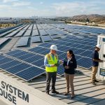 Solar power system for warehouse