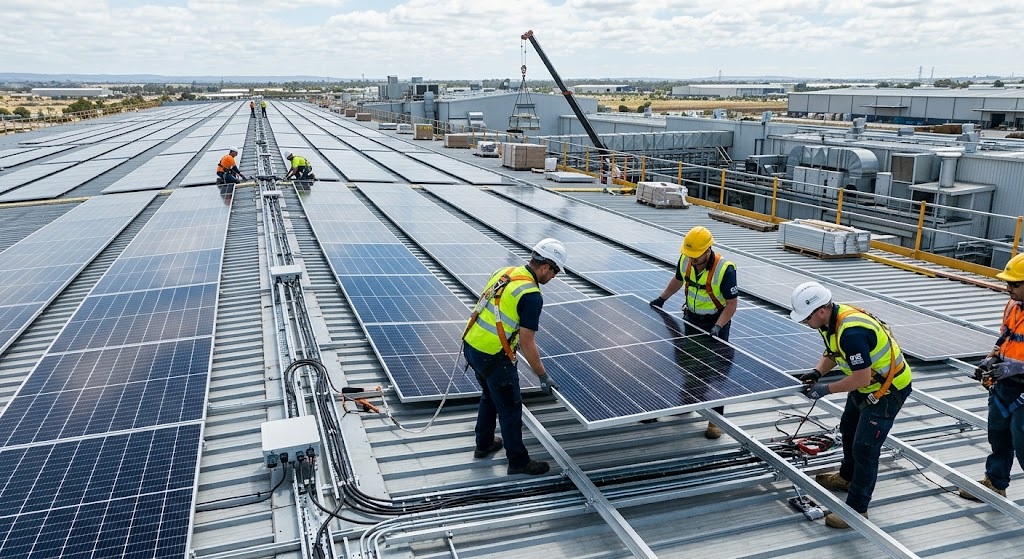 A complete guide to install Industrial rooftop solar panel systems