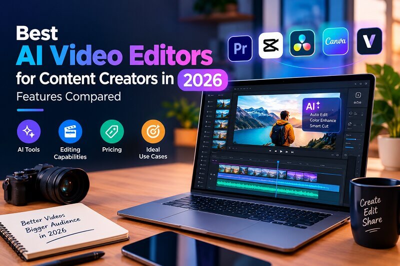 Best AI Video Editors for Content Creators in 2026: Features Compared