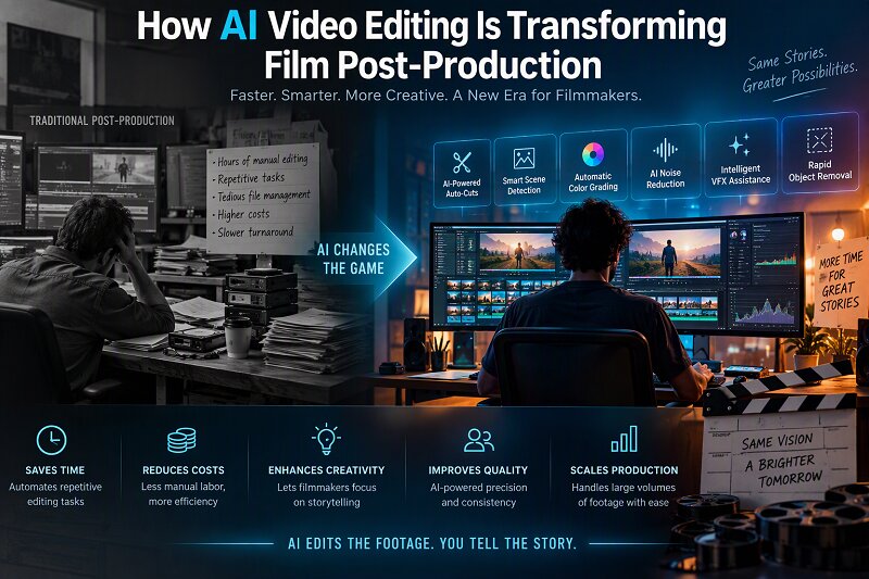How AI Video Editing Is Transforming Film Post-Production in 2026