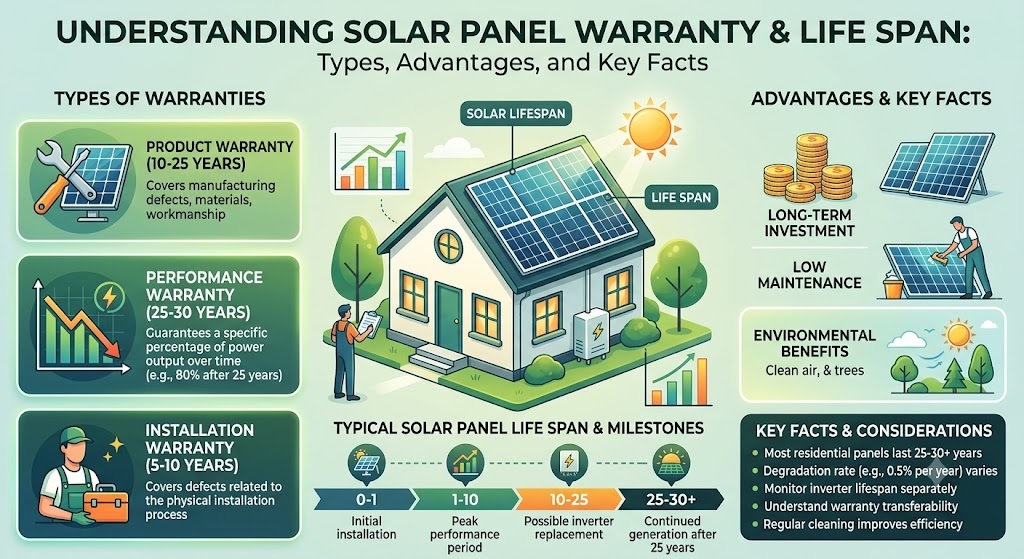 Solar Panel Warranty & Life Span