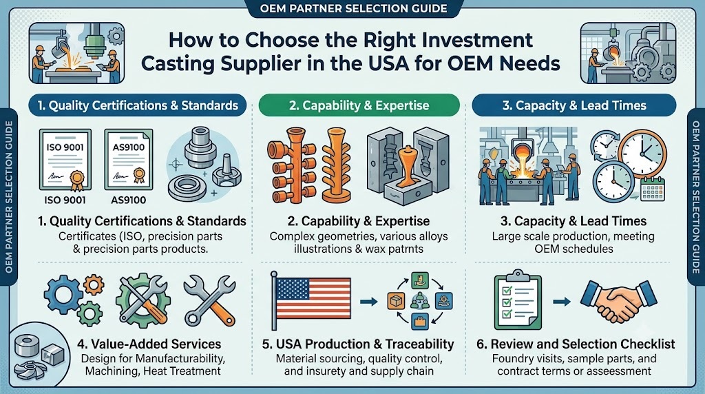 investment casting suppliers USA